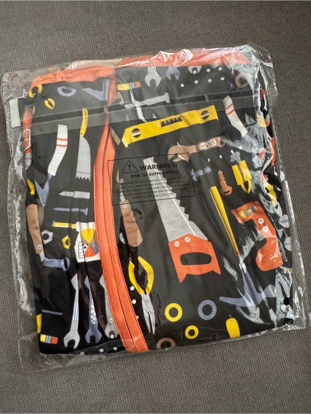 Little Sleepies Little Builders Tool Kit Print Shorty Zippy